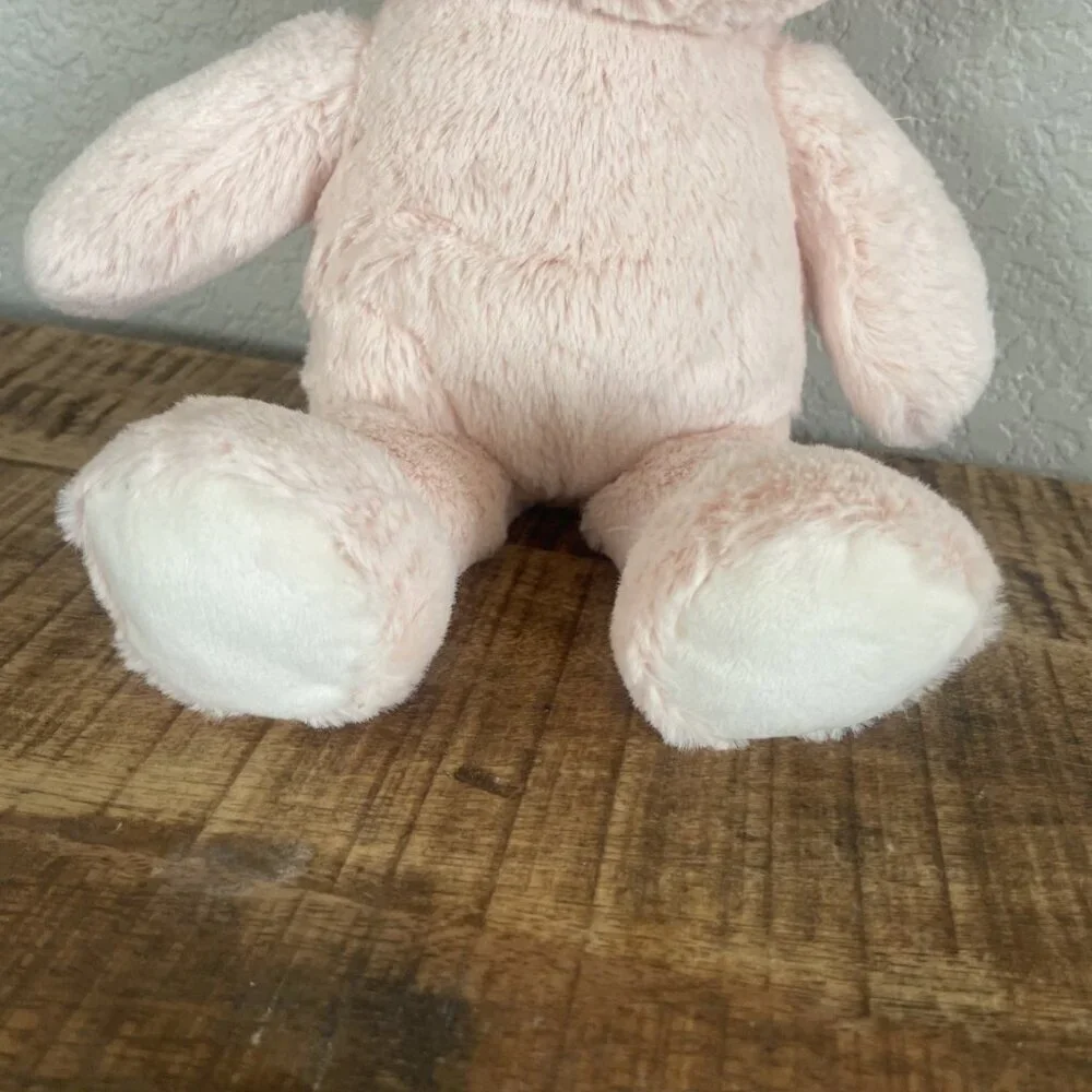 Baby Gund Roise the Bunny Rabbit Plush Pink White Bow Stuffed Animal 6066016